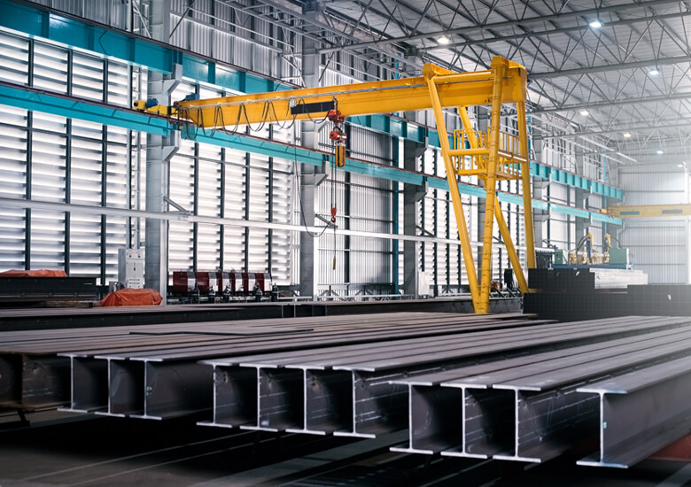 Structural Steel Fabrication: solar steel frame, transmission towers, and racks.
